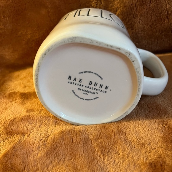 White Ceramic Rae Dunn Mug with 'Hello' Text - Picture 4 of 4